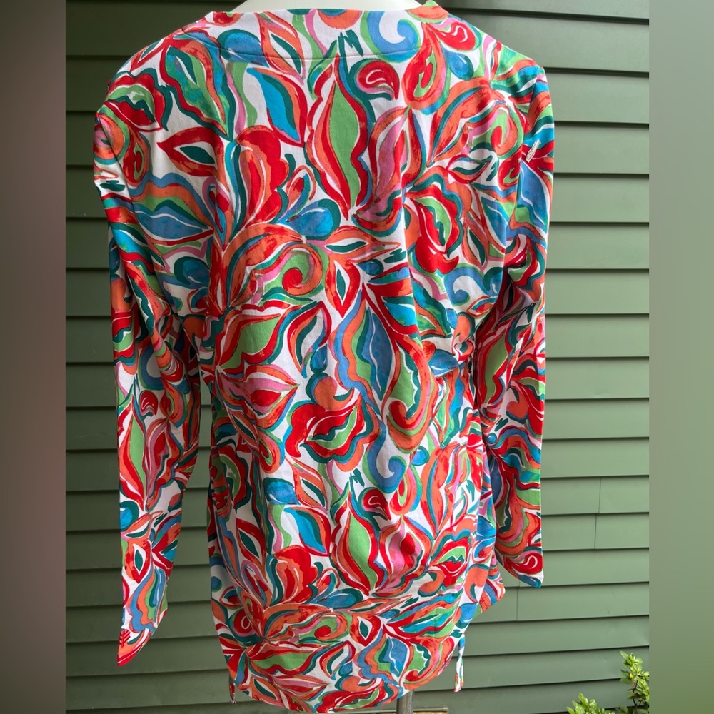 Coolibar Hokulani Ruche Swim Shirt - Picture 2 of 10